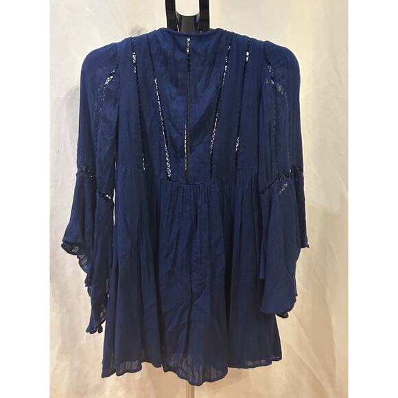 Free People Blue Romeo Mini Dress Women's size XS - Picture 2 of 3